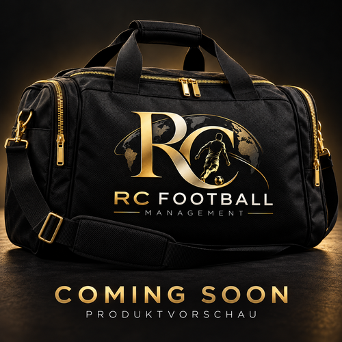 Schwarze RC Sporttasche – Produktkonzept, Coming soon