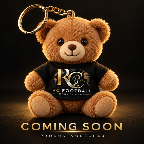 RC Teddy-Schlüsselanhänger mit Logo-Shirt – Produktkonzept, Coming soon
